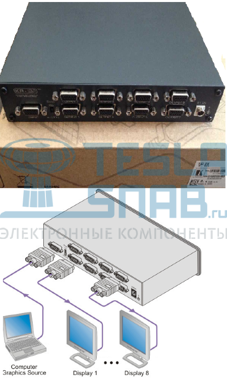 Усилитель-распределитель KRAMER VP-8K  1:8 VGA/UXGA Distributor