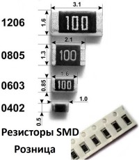 Резистор SMD 1206 24 Ом (24R) 1%  0.25Вт