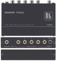 Усилитель-распределитель KRAMER 105V  1:5 RCA Hi Resolution Video DA