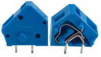 Модульная клемма на плату 236-744, шаг 5 - 5,08 мм, синяя WAGO