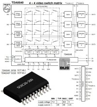 Видео коммутатор TDA8540T Philips 4×4 video switch matrix