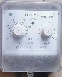 Датчик-реле температуры электронный Т419-М1-02 "Б" IP44