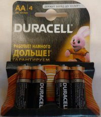 Батарейки алкалин DURACELL AA 1,5В 4 шт. Basic LR6 (А316/AA)